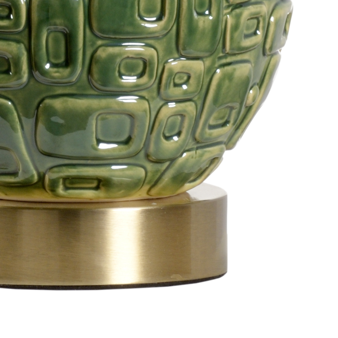 Wildwood - Betty Lamp in Green Glaze, Ceramic/Porcelain