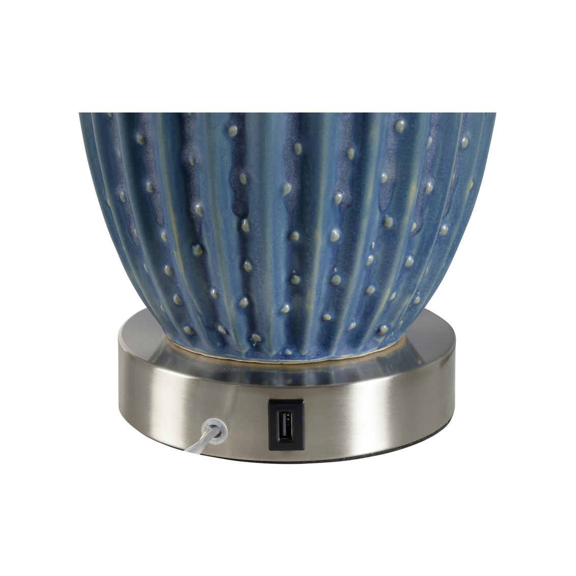 Wildwood - Maui Lamp in Blue/Green Glaze, Medium