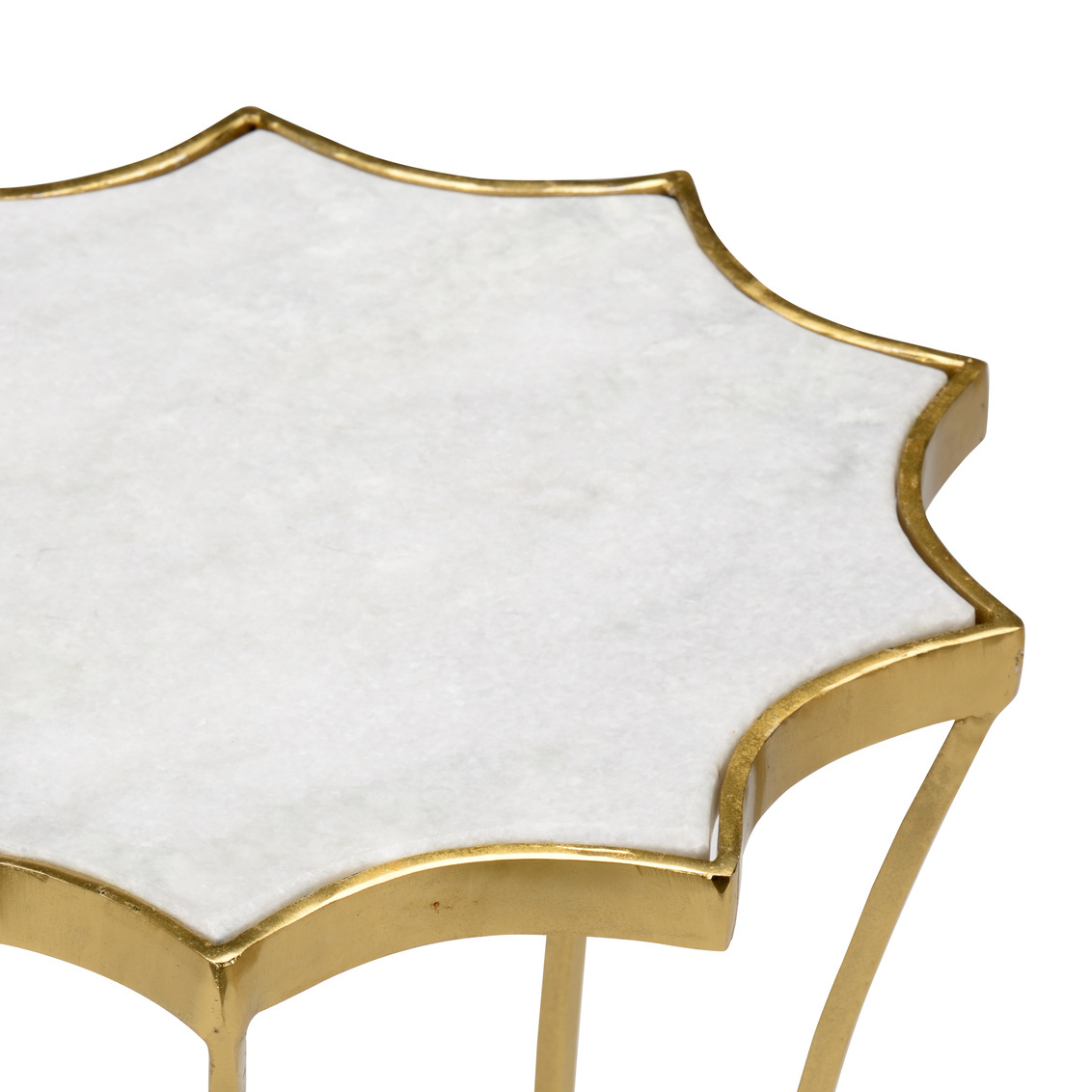 Wildwood - Star Table in Antique Gold Leaf, Iron