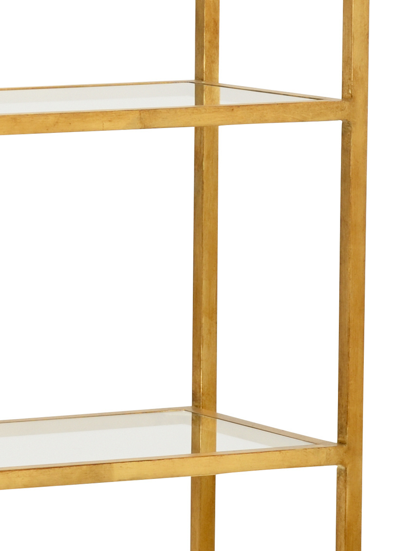 Wildwood - Clancy Etagere in Antique Gold Leaf, Large