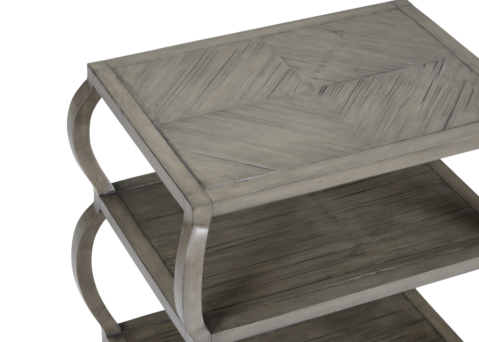 Wildwood Kate Tiered Table - Gray/Green, Wood