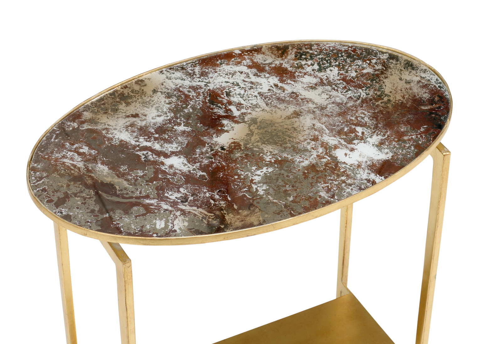 Wildwood - Rockefeller Table in Acid Wash, Mirror