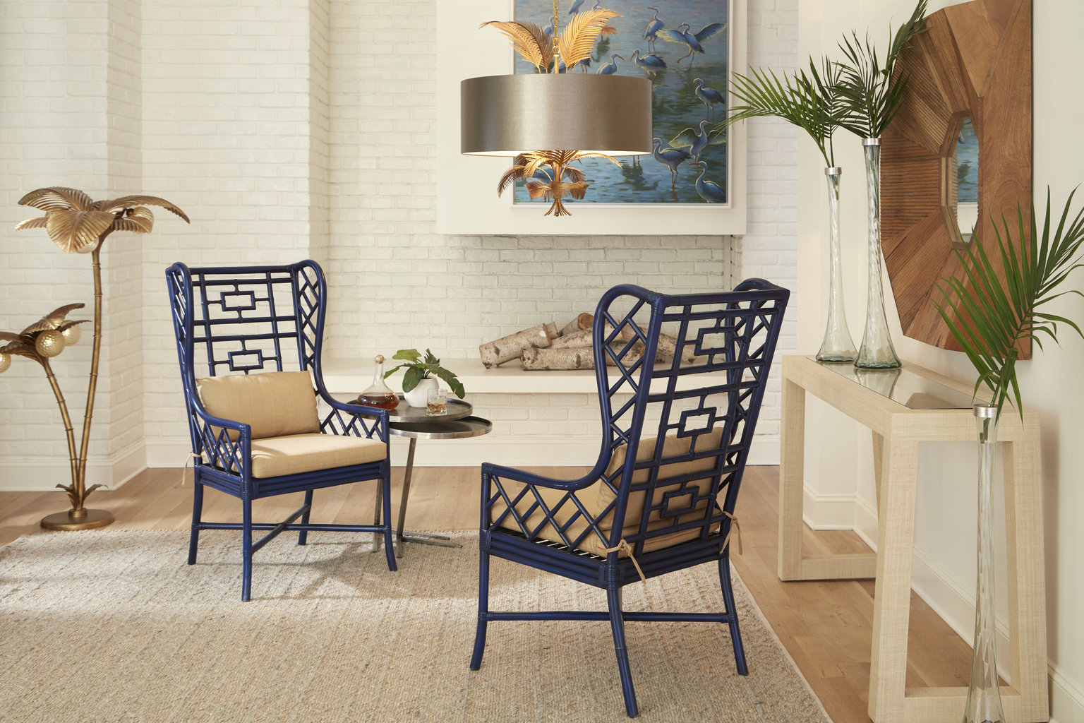 Wildwood Gwyneth Wing Chair - Indigo