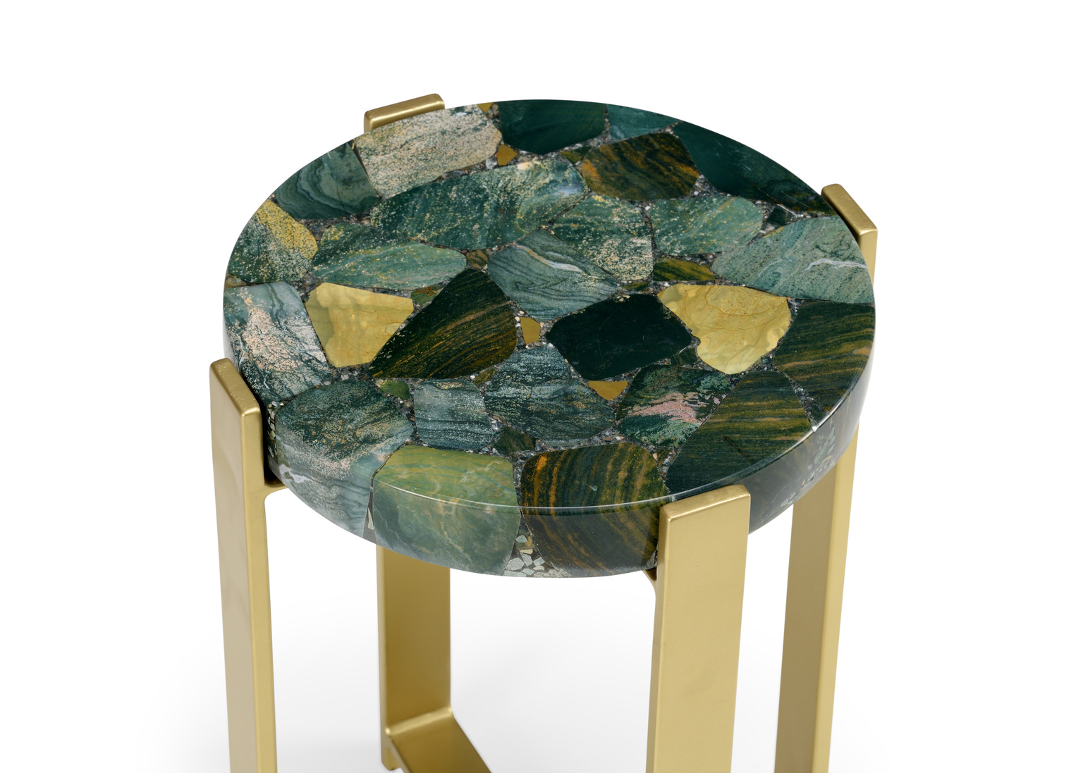 Wildwood - Jasper Accent Table in Natural Multi Green, Large