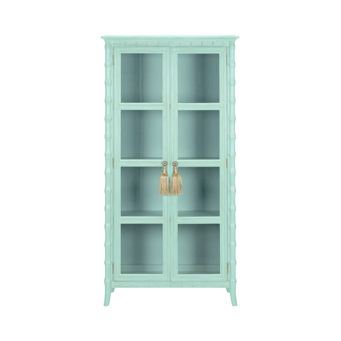 Wildwood - Cape Cod Linen Cabinet in Blue/White, Wood