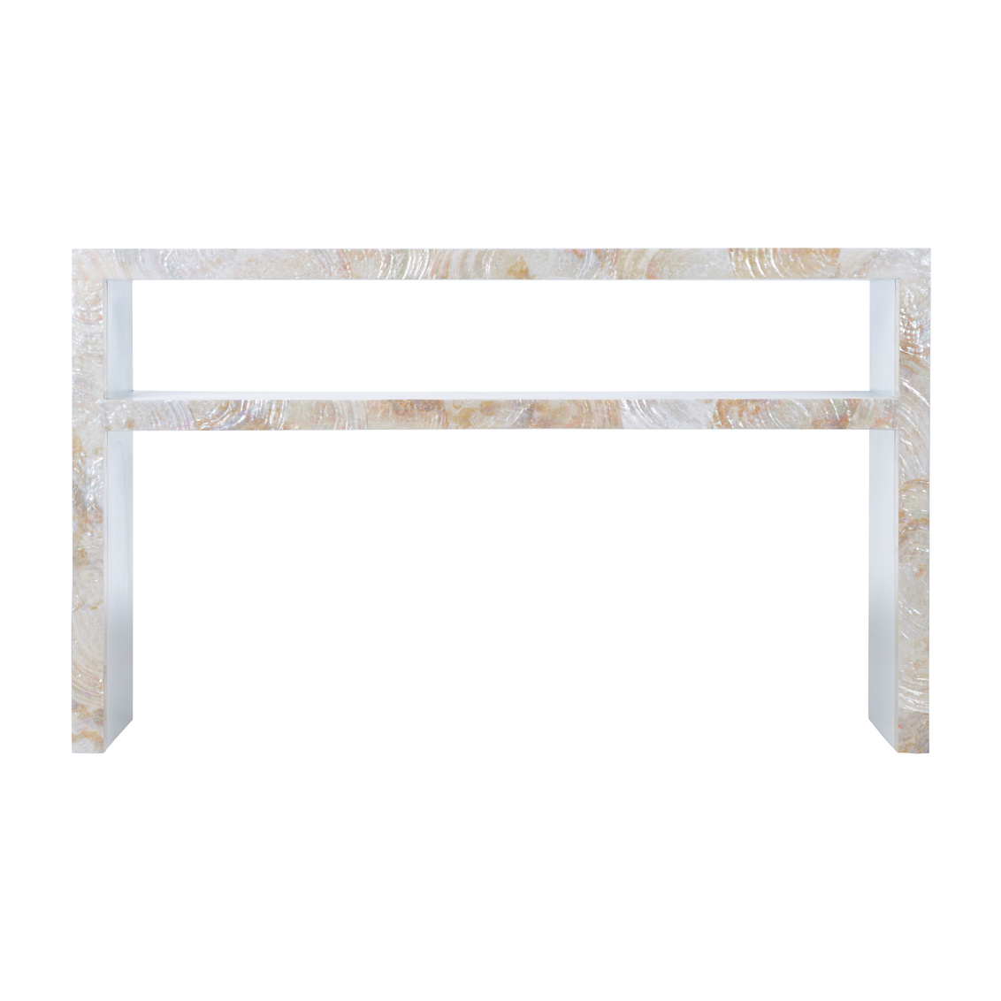 Wildwood - Shellebrations Console in White/Natural, Large