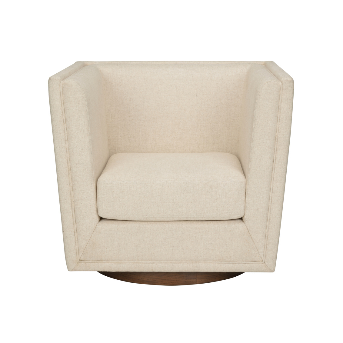 Wildwood - Gehry Swivel Chair in Natural/Antique Brass, Large