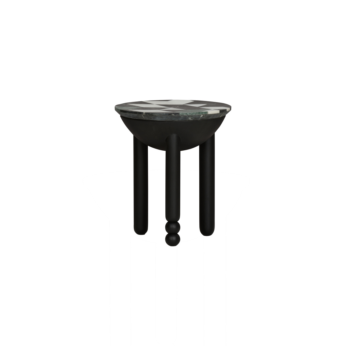 Wildwood - Massanori Accent Table in Natural Black/Green/White, Marble/Resin