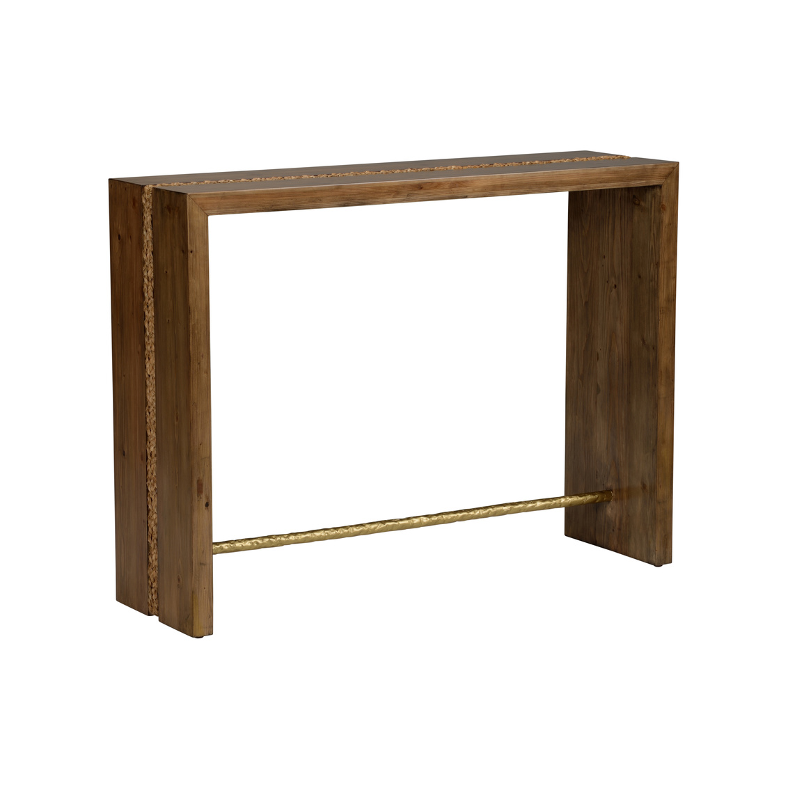 Wildwood - Sayulita Console in Oak/Natural/metallic Gold, Wood