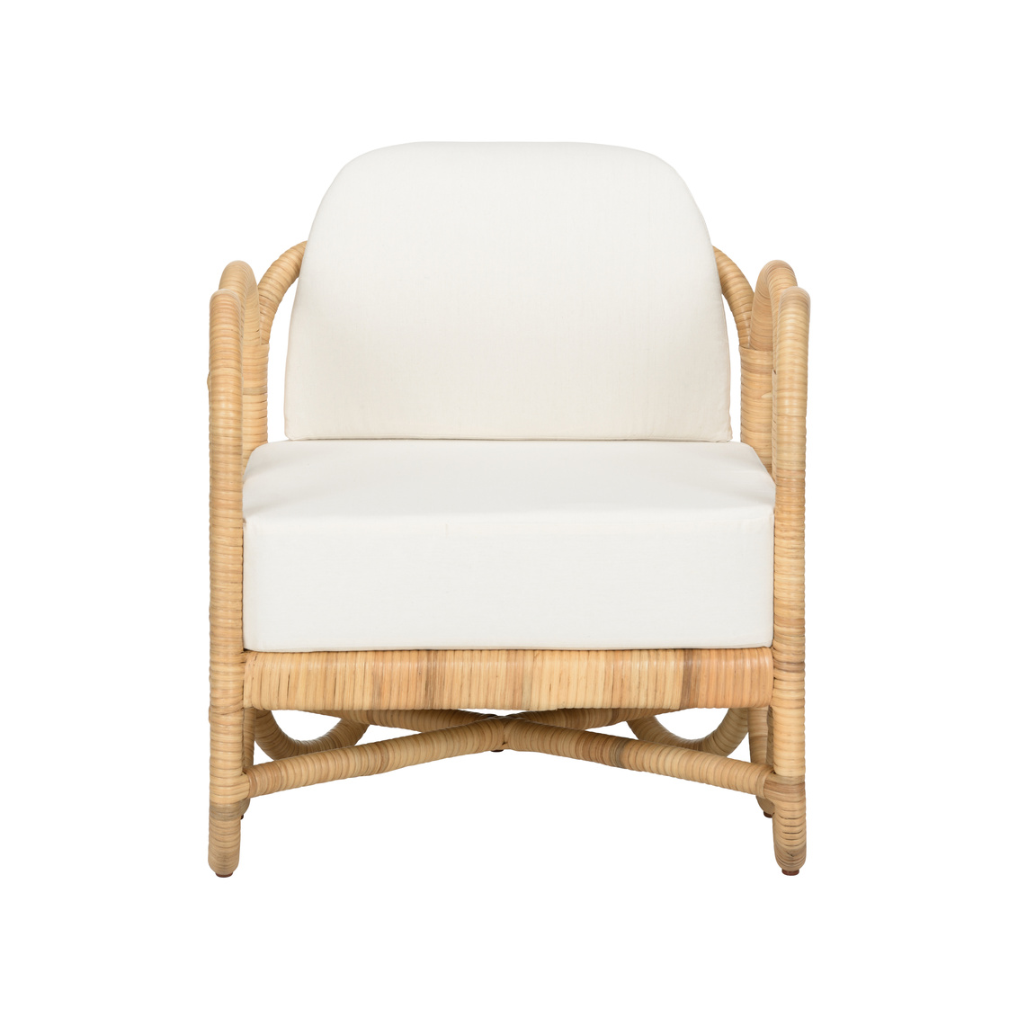 Wildwood - Cuixmala Lounge Chair in Natural/Off White, Small