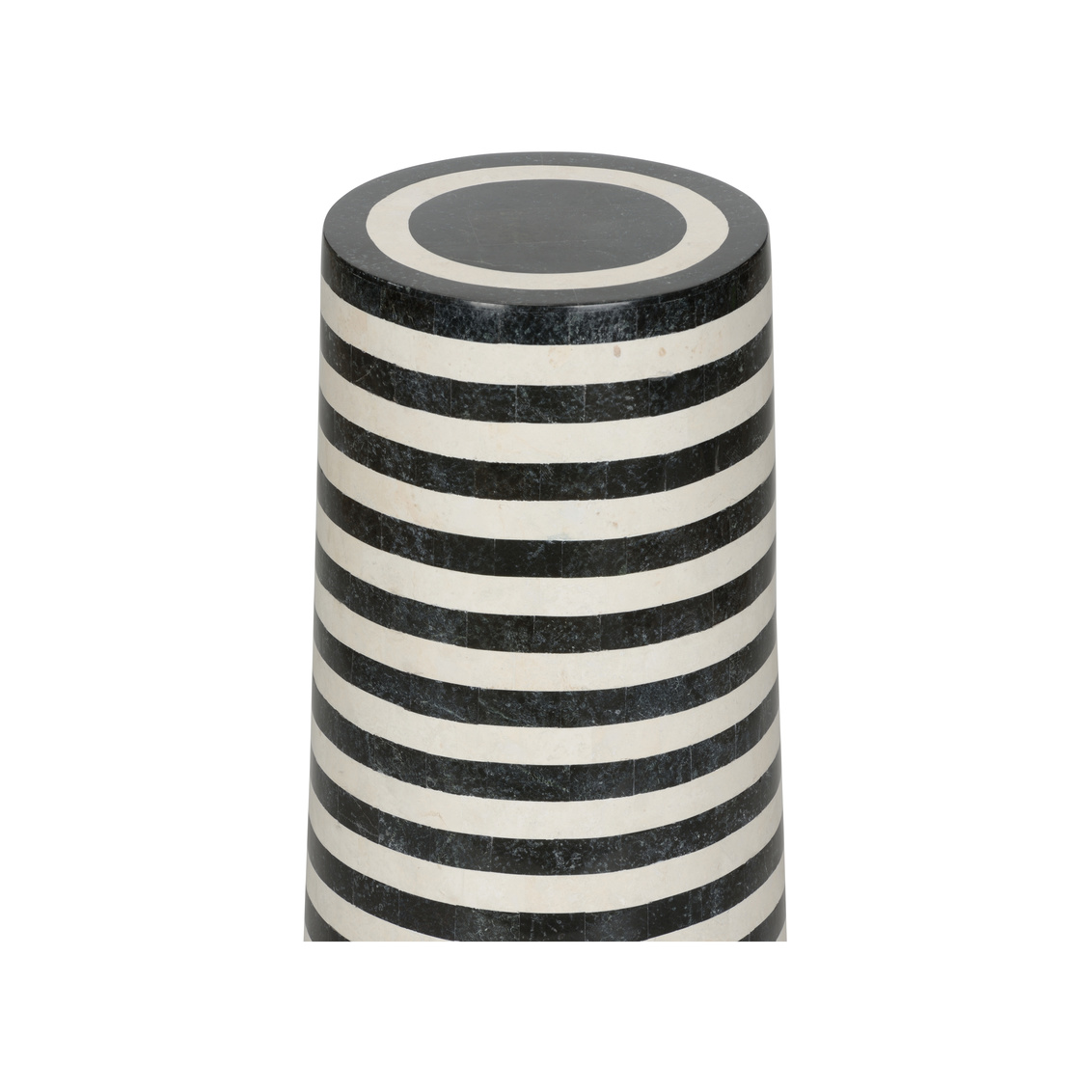 Wildwood - Memphis Milano Pedestal in Natural Black/Natural White, Stone