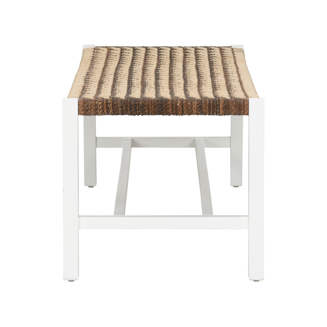 Wildwood - Banco Long Bench in White/Natural/Brown