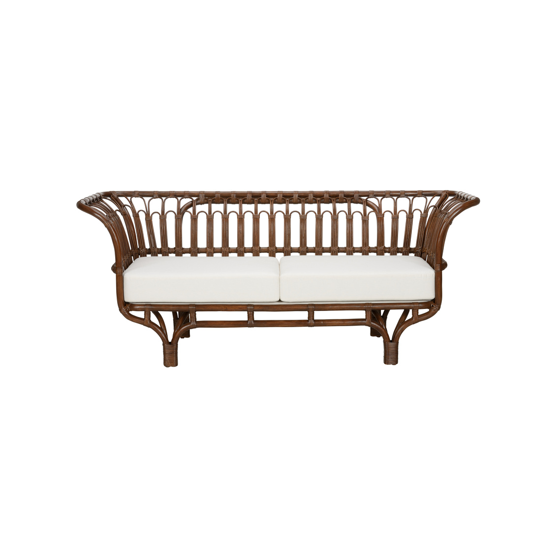 Wildwood - Gigi Settee in Brown/White