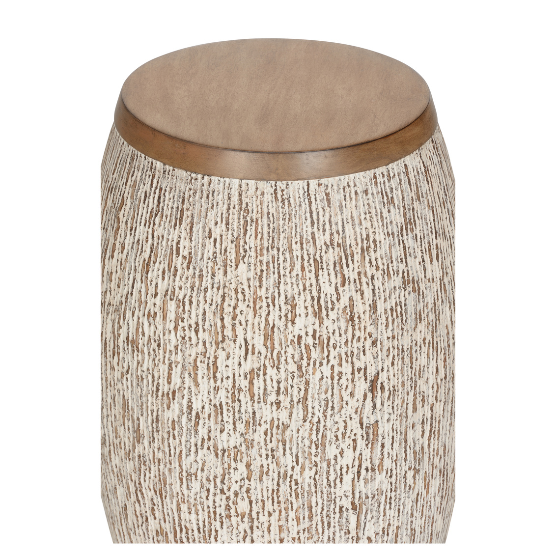 Wildwood - Enya Drum Table in Brown/Light Gray