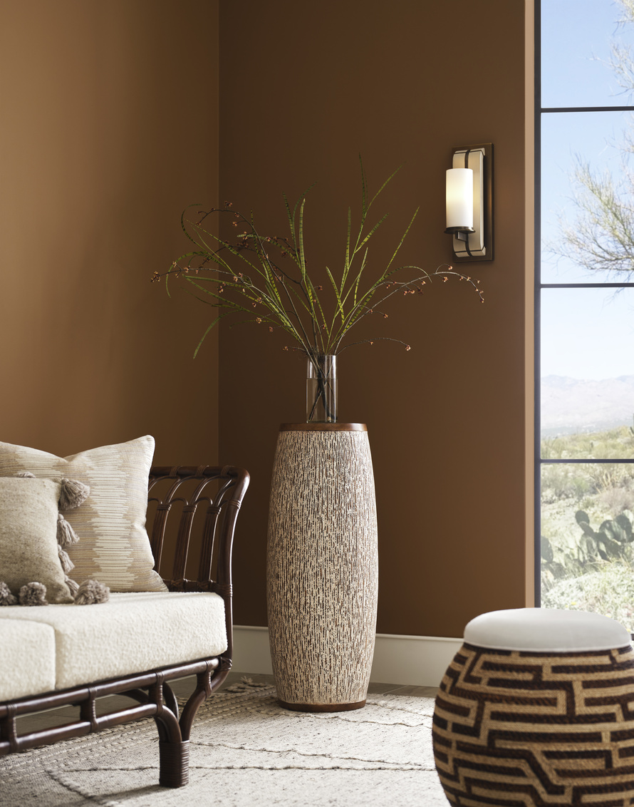 Wildwood - Enya Pedestal in Brown/Light Gray