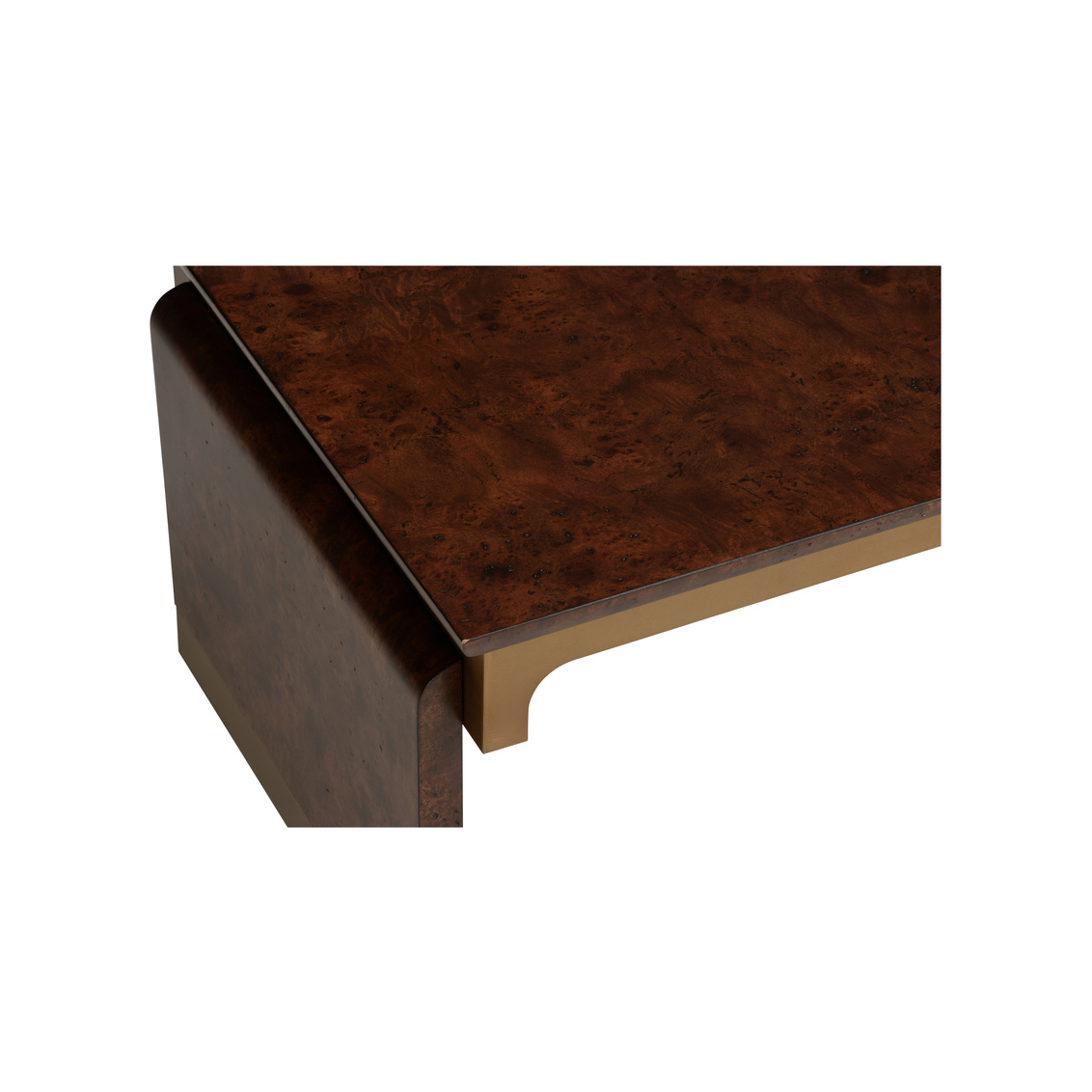 Wildwood™ Gion Cocktail Table - Mappa Burl/Gold