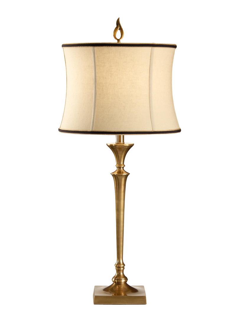 Wildwood - Candlestick Lamp in Antique Patina, Brass