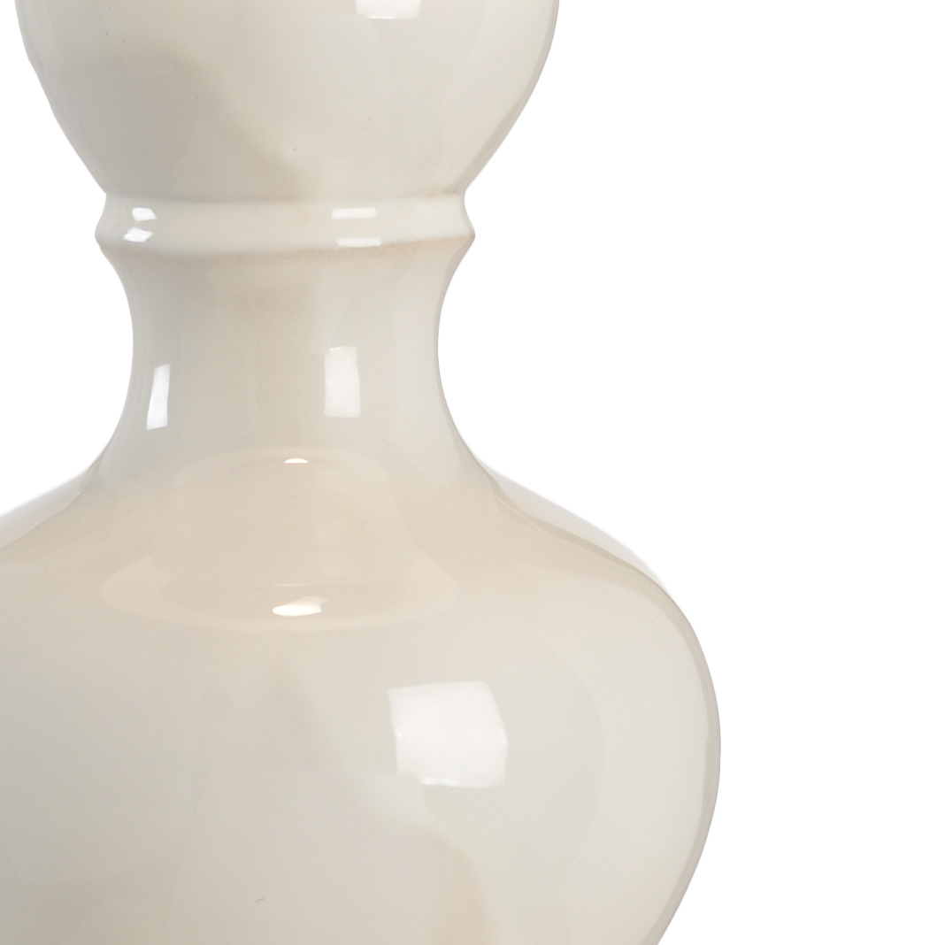 Wildwood - Dana Lamp in Oyster White Glaze, Ceramic/Porcelain