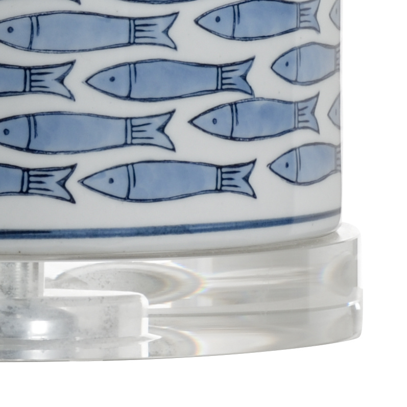 Wildwood - Fish Tail Lamp in Blue