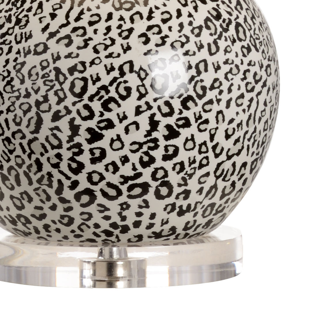 Wildwood Snow Leopard Lamp - Gray