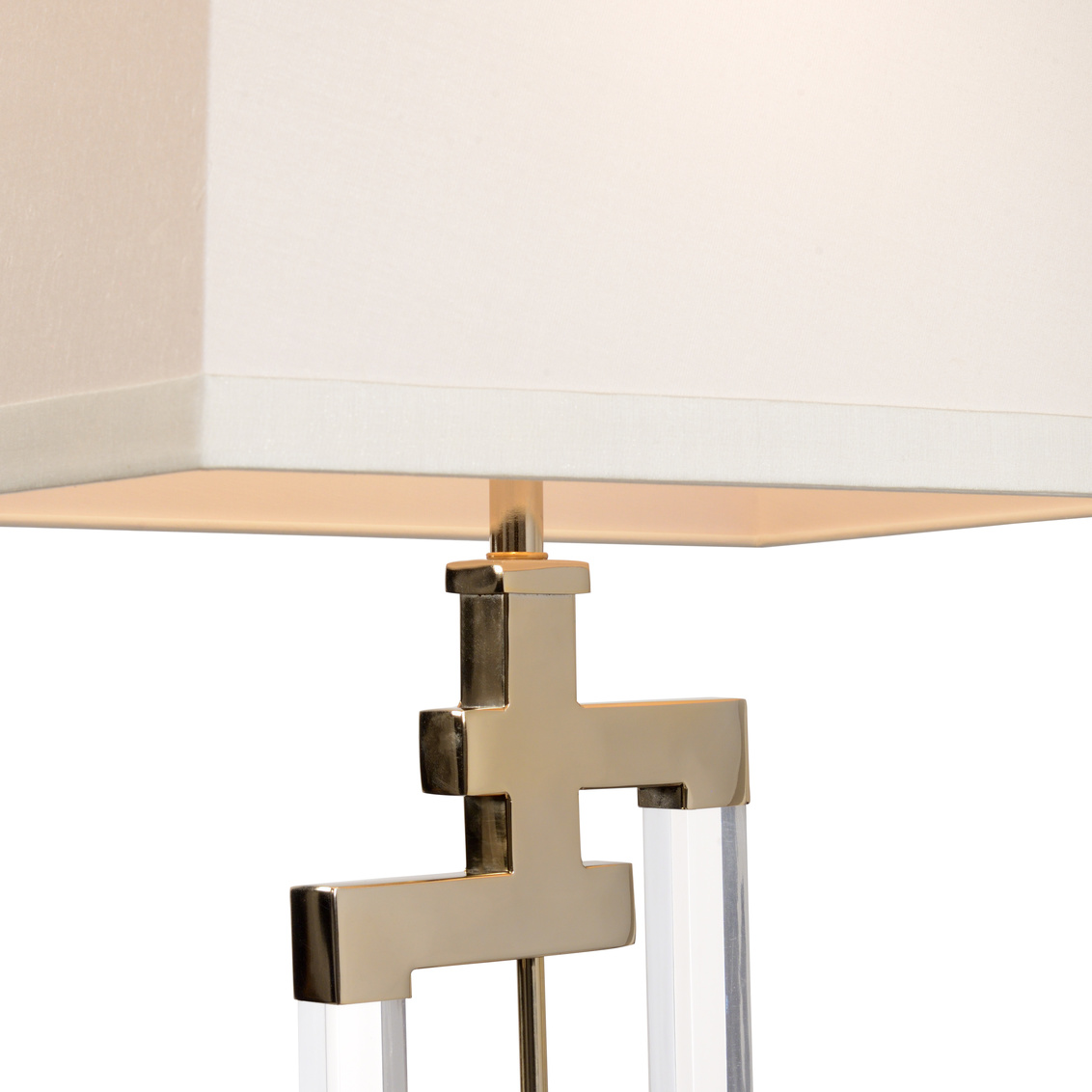 Wildwood - Hayes Lamp in Polished/Clear, Brass