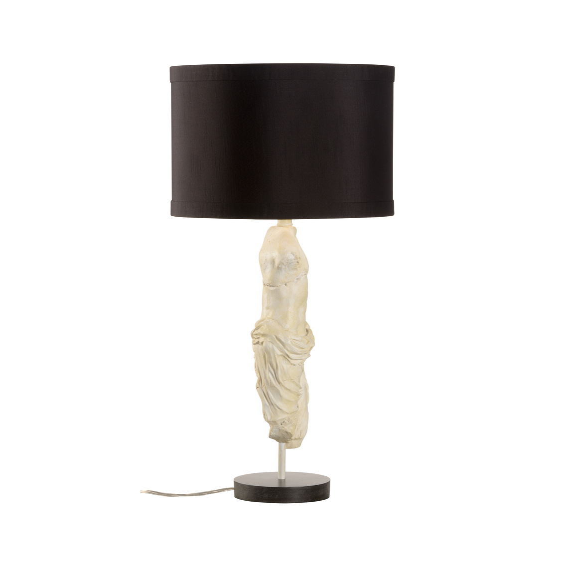 Wildwood - Roman Emperor Statue Lamp in Antique Stone, Composite