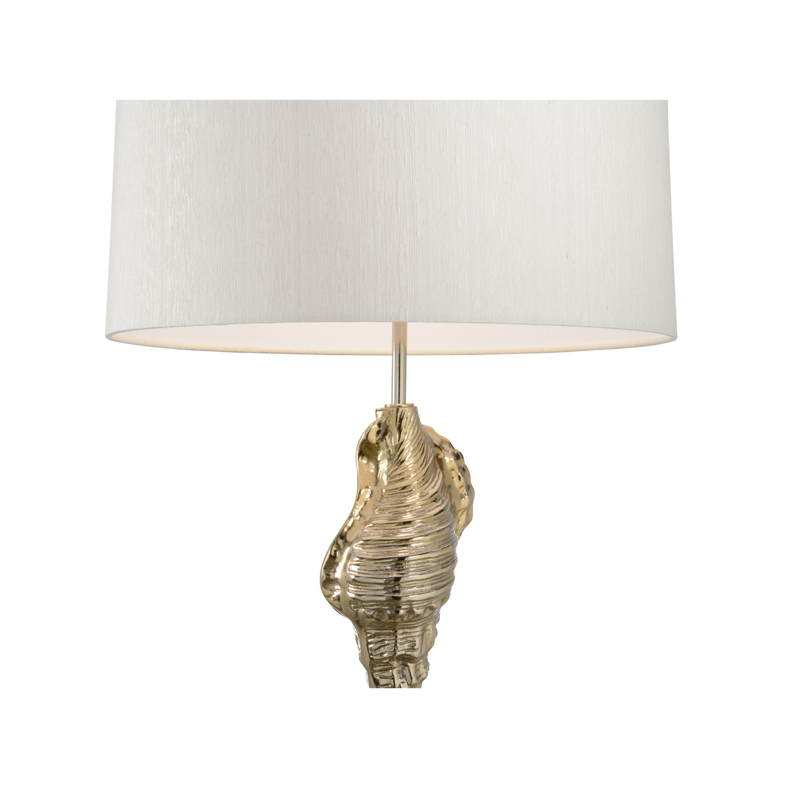 Whiteline Gold Shell Wishes Lamp in Polished Brass