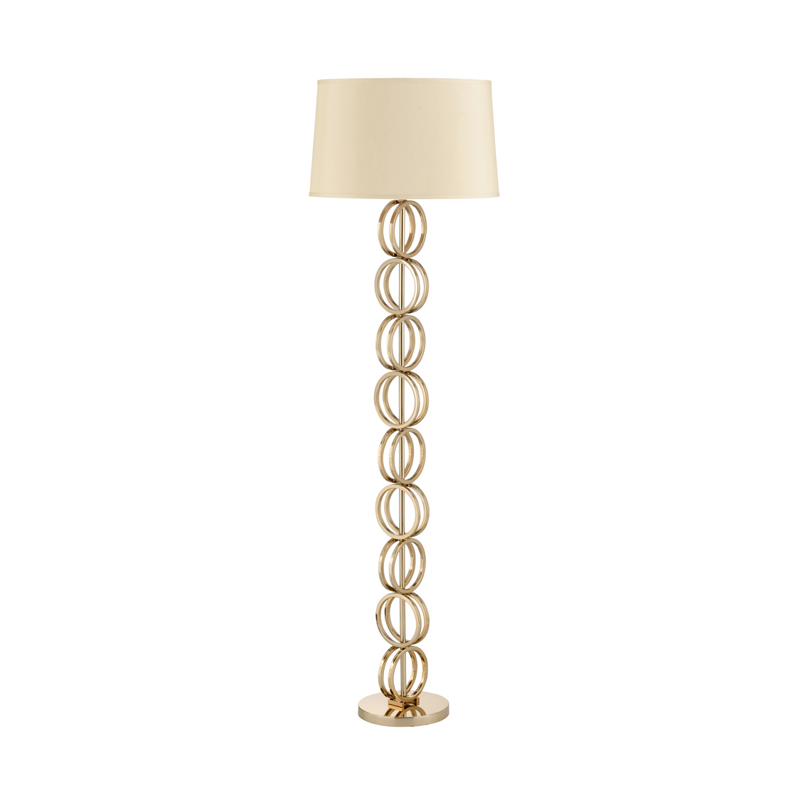 Whiteline™ In The Ring Floor Lamp - Polished Brass