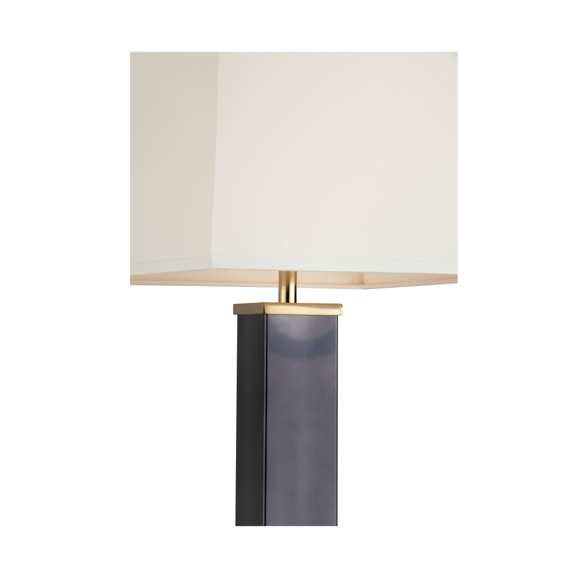 Whiteline Square Shooter Floor Lamp - Black Nickel