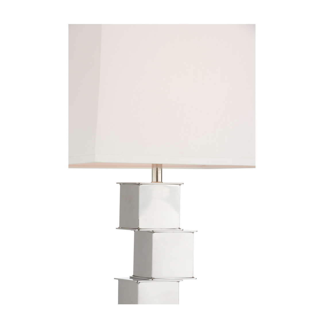 Whiteline The Square Mile Floor Lamp - Polished Nickel