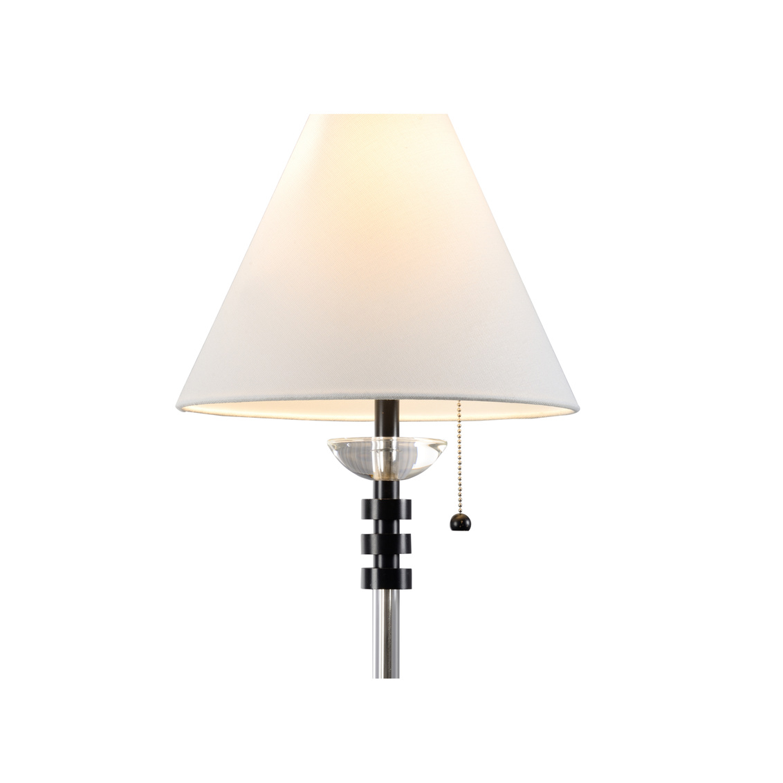 Wildwood - Zeke Lamp in Matte Black/Clear/Clear, Large