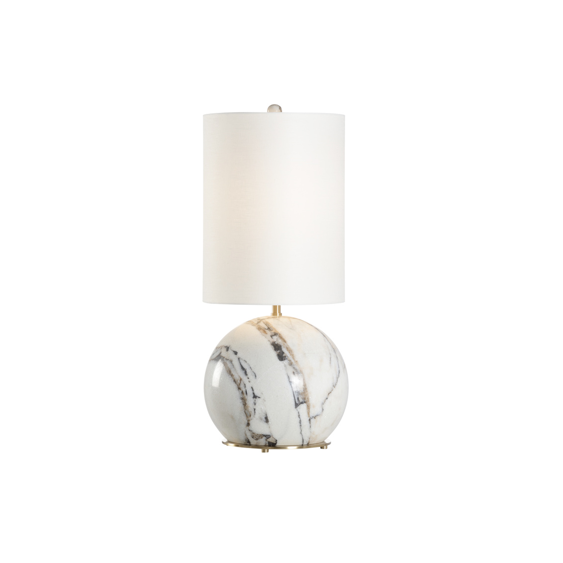 Wildwood - Novara Lamp in Natural Carslan/Coffee Bronze, Marble