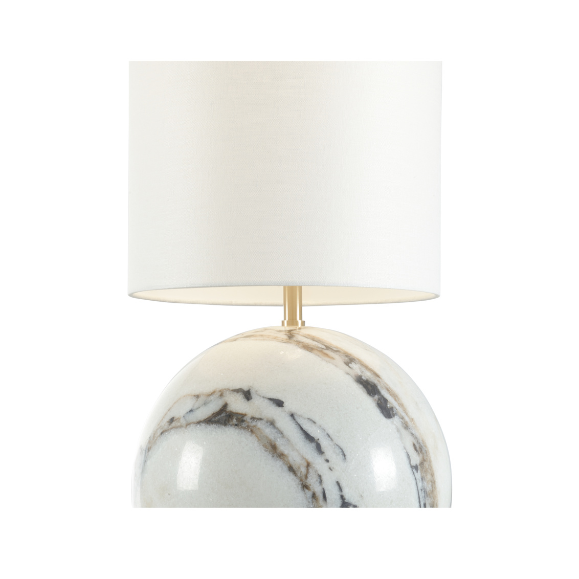 Wildwood - Novara Lamp in Natural Carslan/Coffee Bronze, Marble