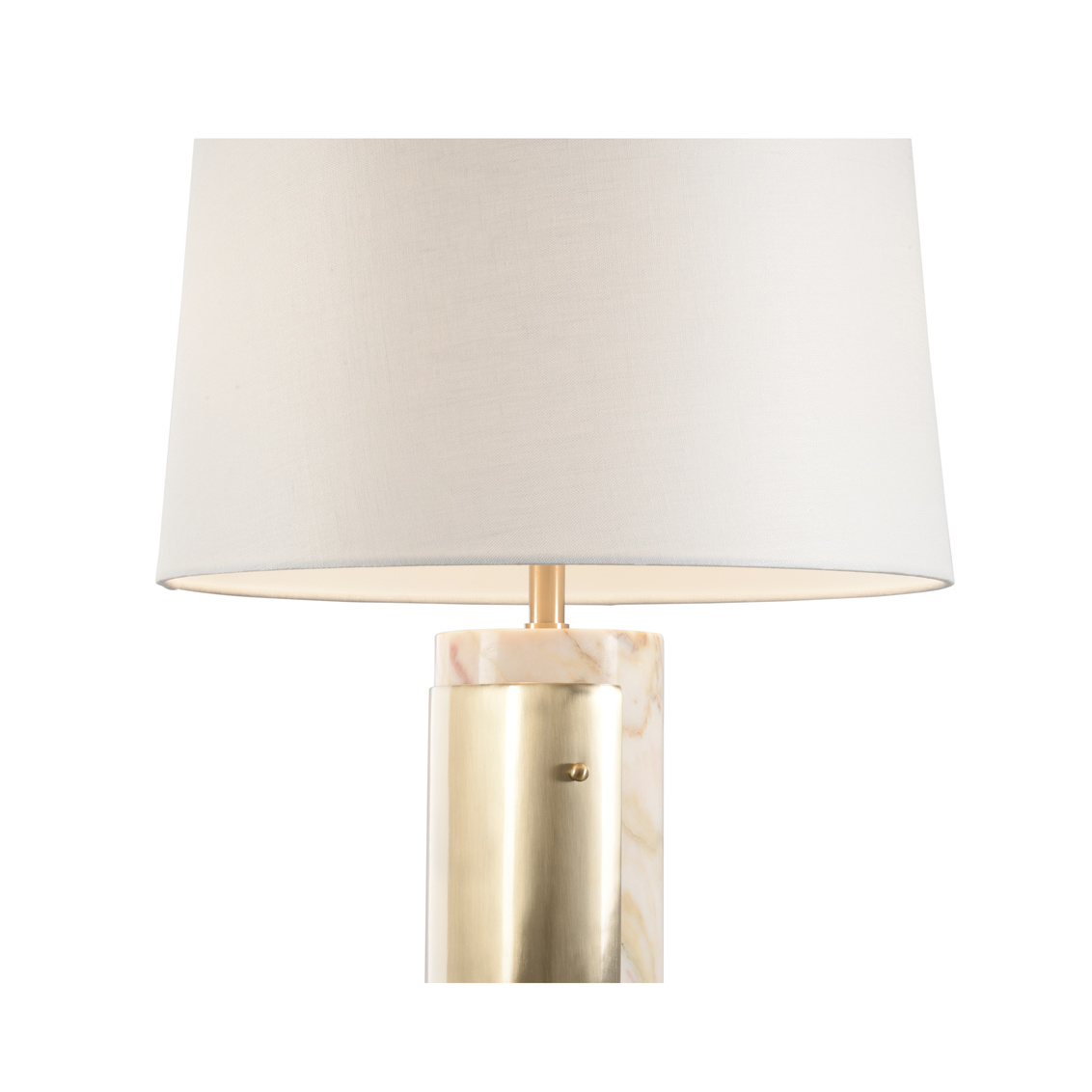 Wildwood - Matera Lamp in Natural Calacatta Gold/Coffee Bronze, Marble