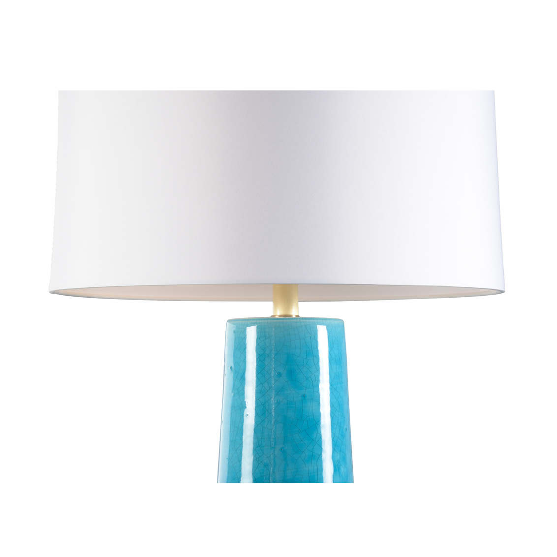 Wildwood - Hvar Lamp in Crackled Turquoise Glaze, Large