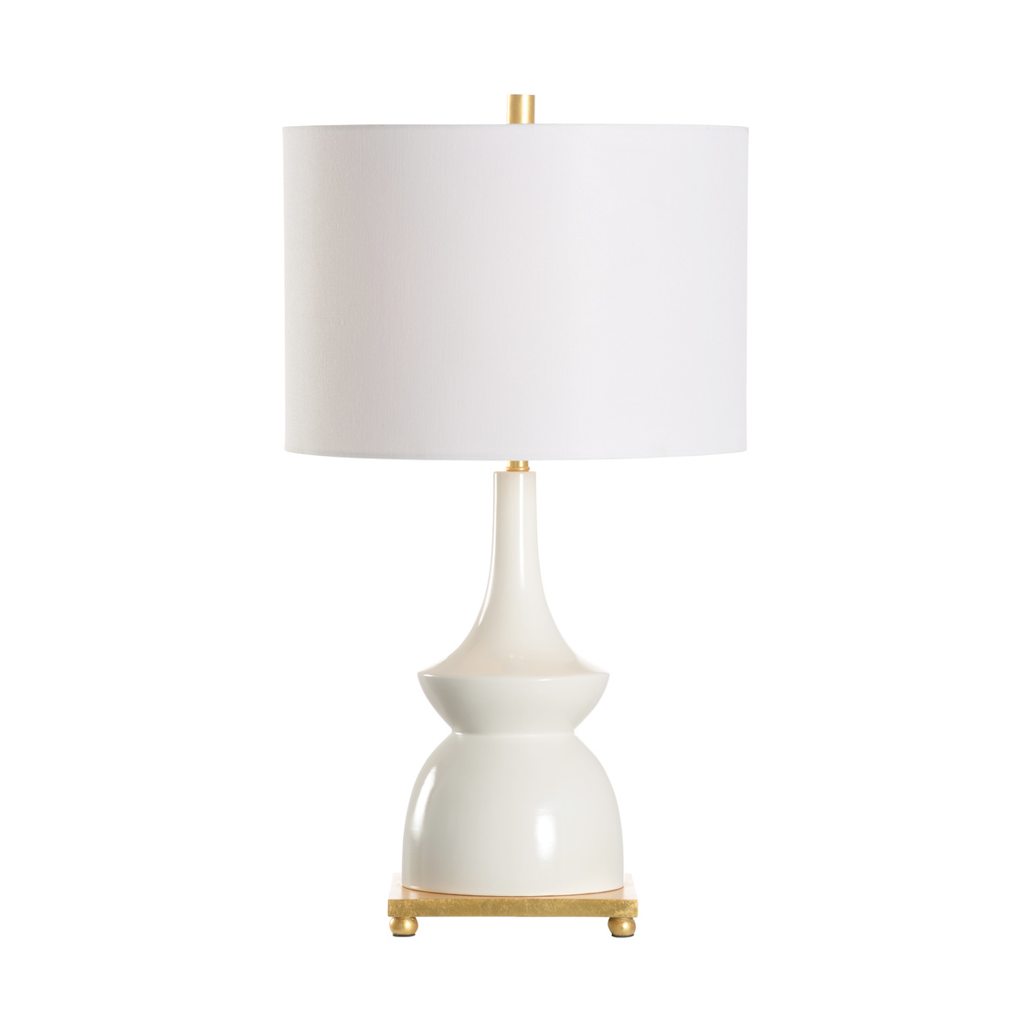 Wildwood Bobbi Lamp - Ivory Glaze, Ceramic/Porcelain