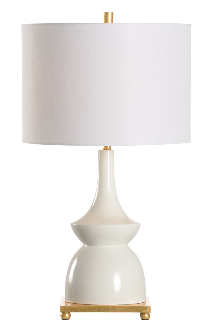 Wildwood Bobbi Lamp - Ivory Glaze, Ceramic/Porcelain