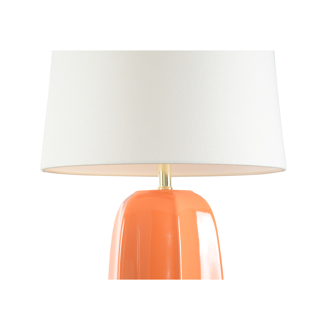 Wildwood - Orange Splash Lamp in Orange Glaze, Ceramic/Porcelain