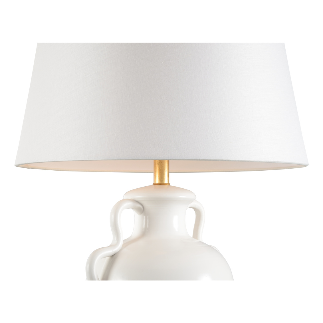 Wildwood - Claire Lamp in White Glaze, Ceramic/Porcelain