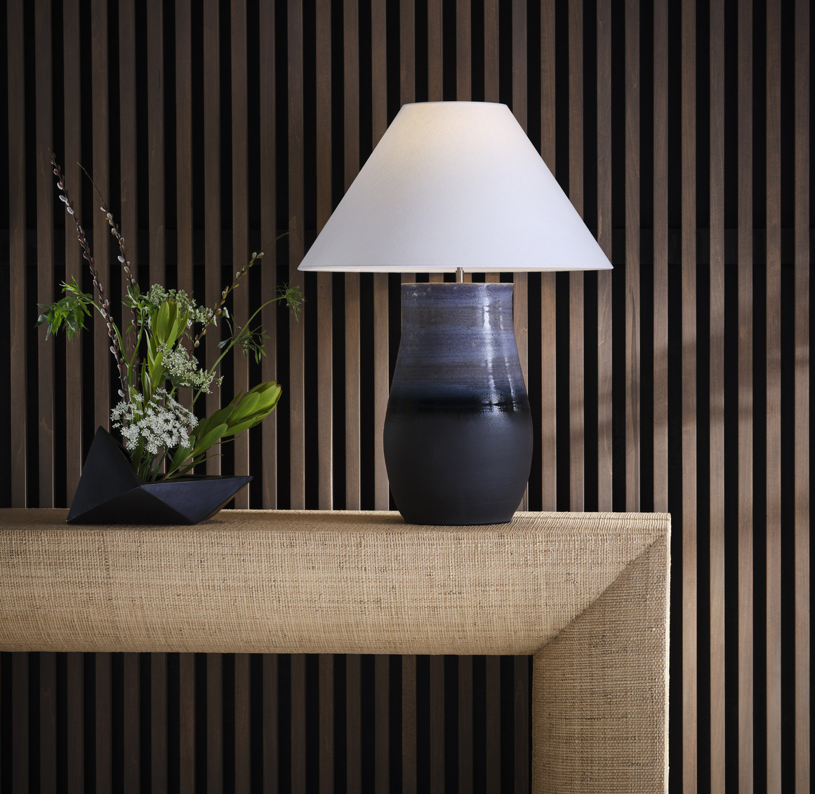 Wildwood - Sana Table Lamp in Shiga/Blue