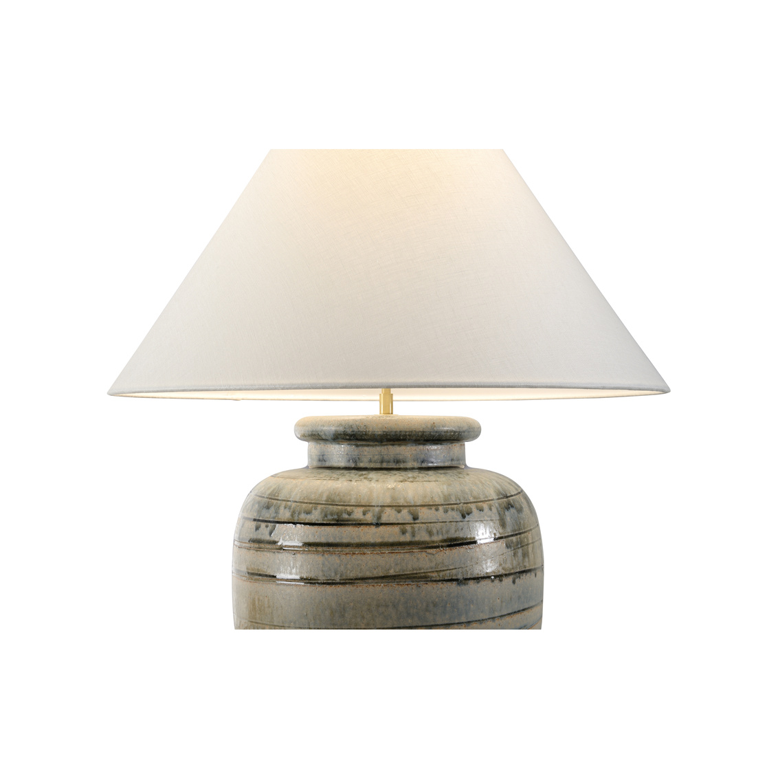 Wildwood - Ayaka Table Lamp in Shiga/Grayish Green