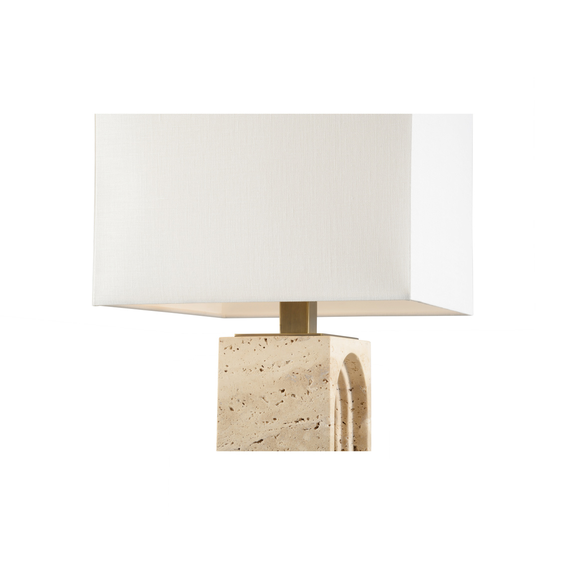 Wildwood - Archway Lamp in Natural/Coffee Bronze, Travertine