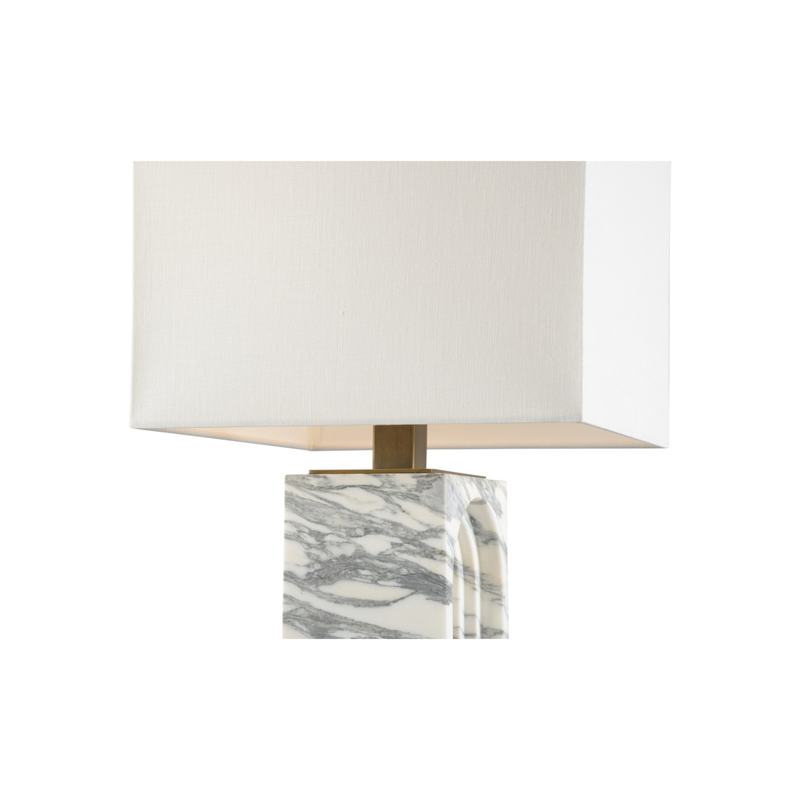 Wildwood - Curvature Lamp in Arabescato/Coffee Bronze, Stone