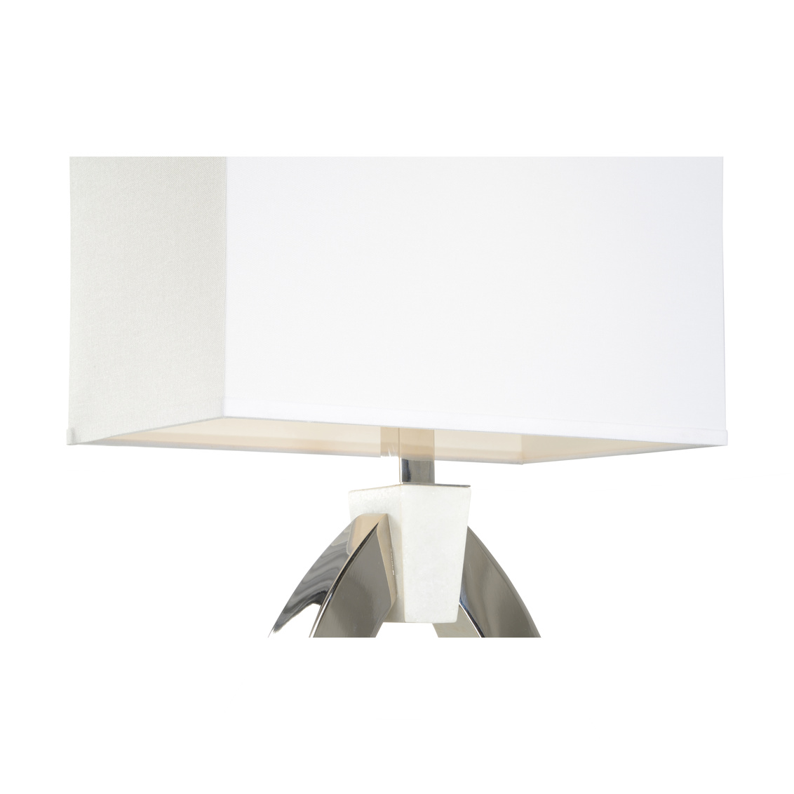 Wildwood - Chatham Lamp in Polished Nickel/Crystal White, Metal