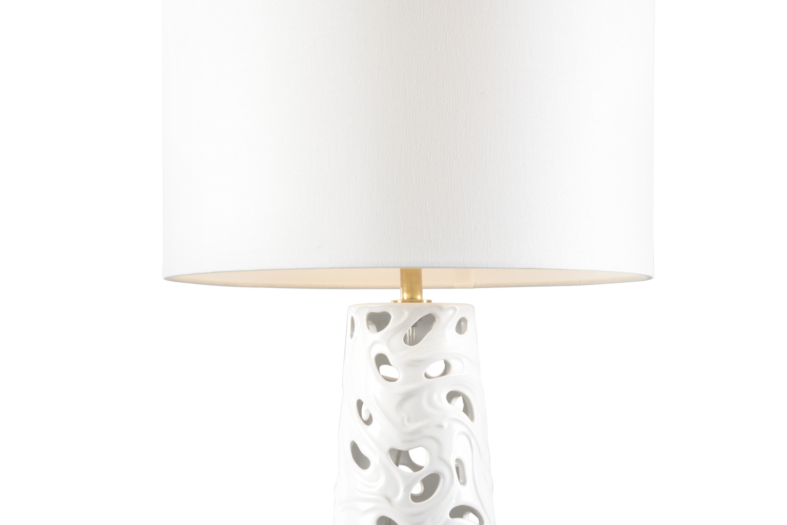 Wildwood - Catalonia Blanca Lamp in White Glaze, Ceramic/Porcelain