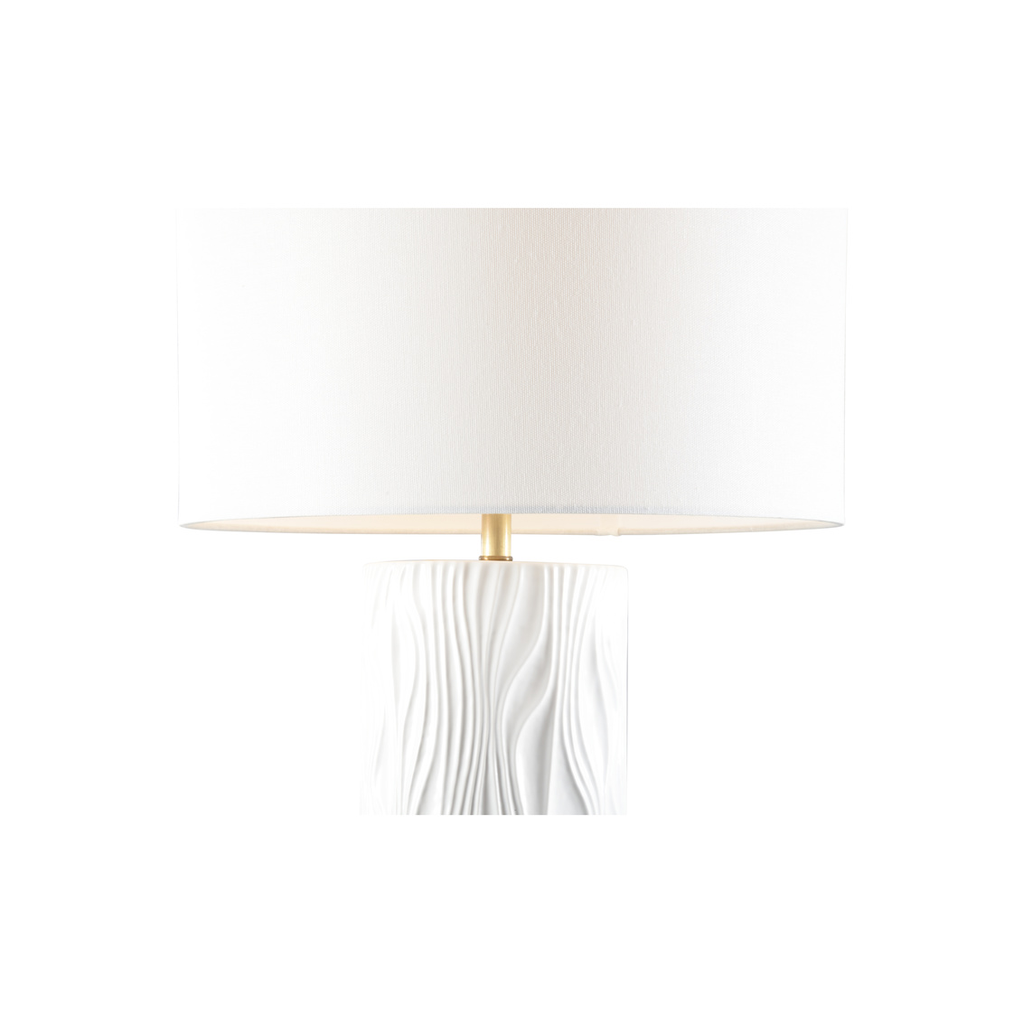 Wildwood Satin Folds Lamp - Blanca