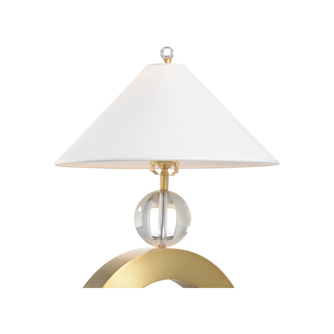 Wildwood - Crest Table Lamp in Antique Brass/Clear