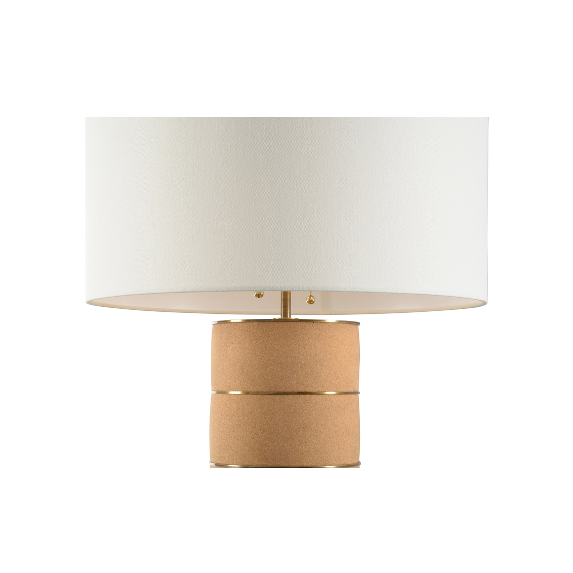 Wildwood - Bergerac Lamp in Natural/Antique Brass, Cork