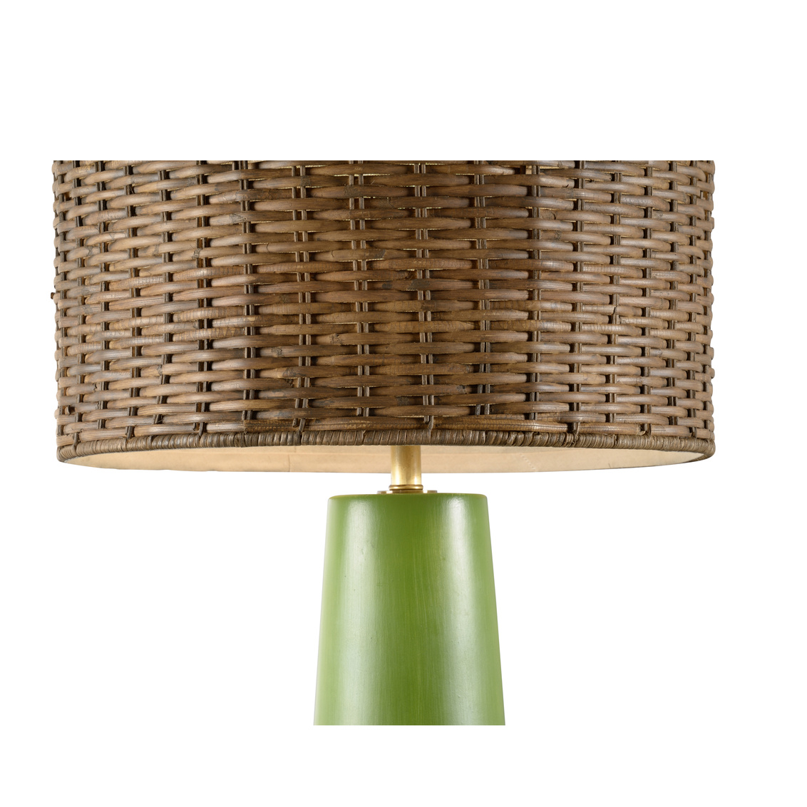 Wildwood Manila Palm Lamp - Green/Brown Glaze