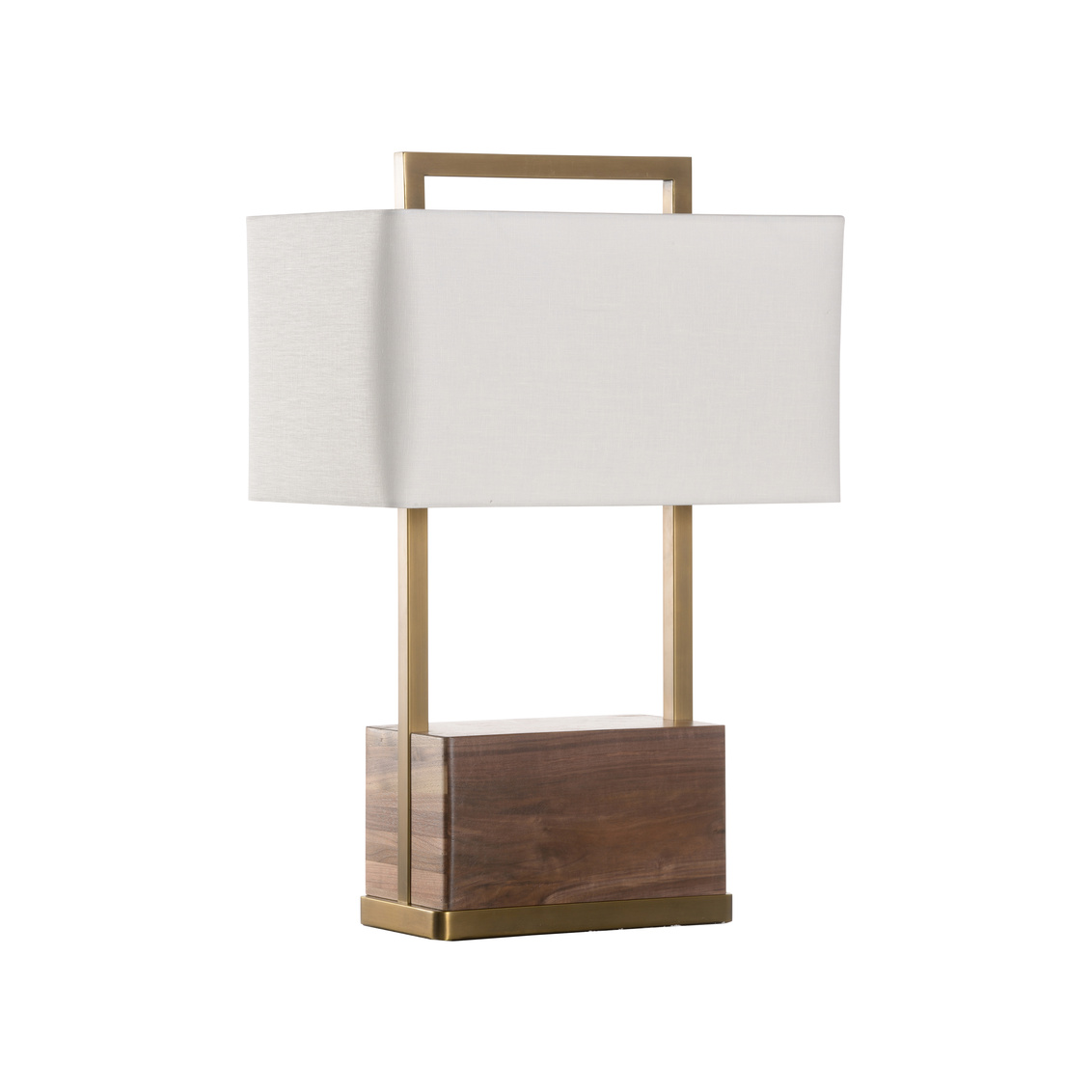 Wildwood - Hayes Table Lamp in Walnut/Antique Brass